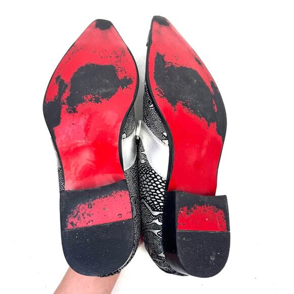 Fiesso Aurelio Garcia Snakeskin Chain Skull Red Bottom Men’s Dress Shoes Size 11 - Picture 8 of 8